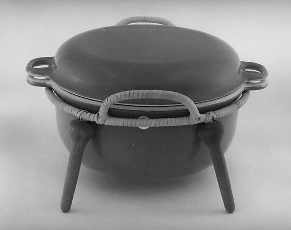 Casserole, Jens Quistgaard (Danish, Copenhagen 1919–2008 Vordingborg), Iron, enamel, and wood 