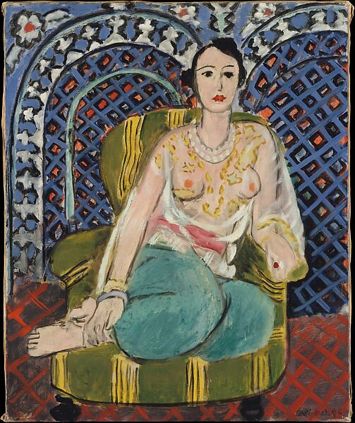 Seated Odalisque, Henri Matisse (French, Le Cateau-Cambrésis 1869–1954 Nice), Oil on canvas 