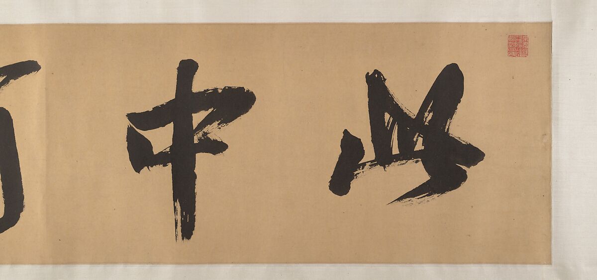 Pavilion of the Hovering Rainbow Bridge, Unidentified artist Chinese, Handscroll; ink and color on paper, China