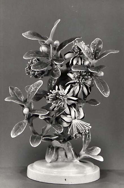 Mexican Feijoa and Ladybird, Dorothy Doughty (British, 1893–1963), Glazed bone china 