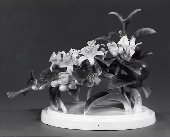 Orange blossoms, Dorothy Doughty (British, 1893–1963), Bone china 