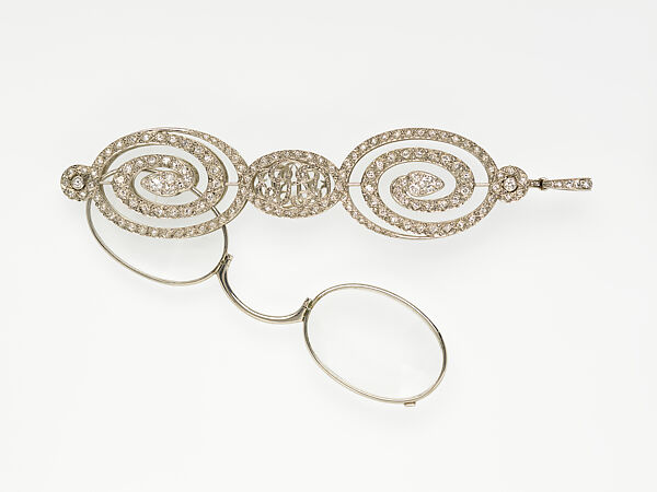 Lorgnettes, Cartier (French, founded Paris, 1847), Platinum, diamonds, American