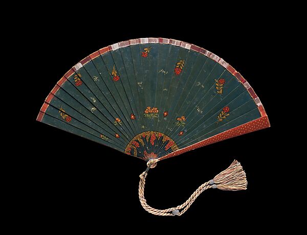 Fan, George Barbier (French, Nantes 1882–1932 Paris), Painted ivory, metal, silk, gilding
