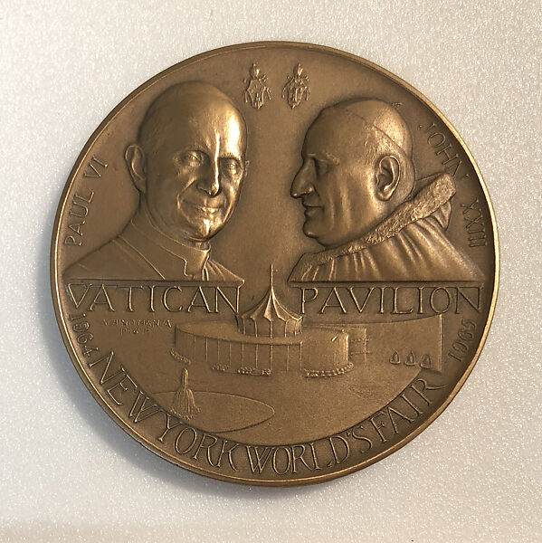 Vatican Pavillion, Albino Manca (American (born Italy), Tertenìa 1898–1976 New york), Bronze 