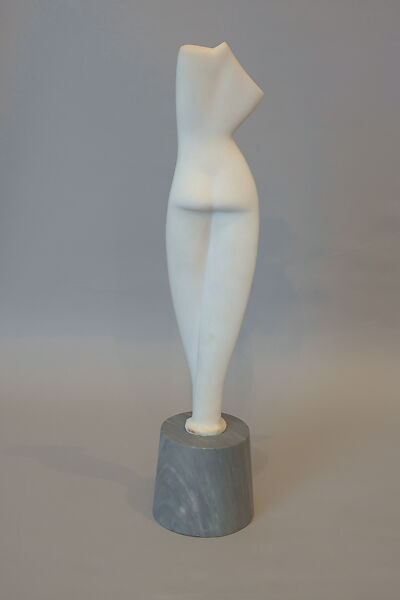Female Torso, Alexander Archipenko (American (born Ukraine), Kiev 1887–1964 New York), Marble
