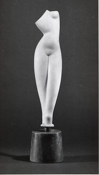 Female Torso, Alexander Archipenko (American (born Ukraine), Kiev 1887–1964 New York), Marble 