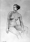 Seated Nude Looking toward the Left