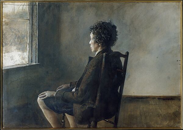 Up in the Studio, Andrew Wyeth (American, Chadds Ford, Pennsylvania 1917–2009 Chadds Ford, Pennsylvania), Watercolor and tempera on paper 