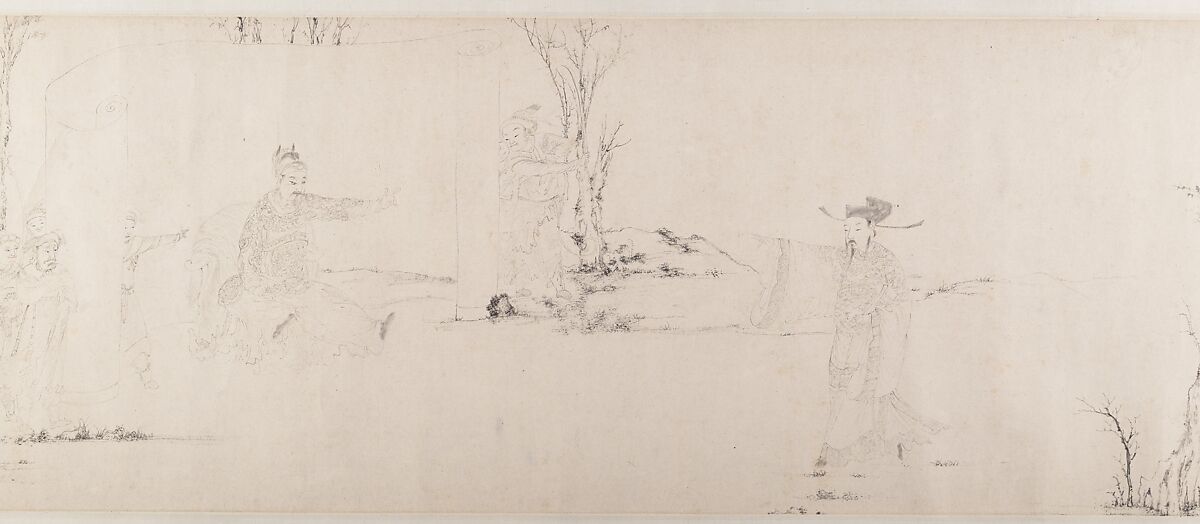 Paragons of Loyalty and Filial Piety, Wang Shanggong (Chinese, active late 16th century), Handscroll; ink on paper, China