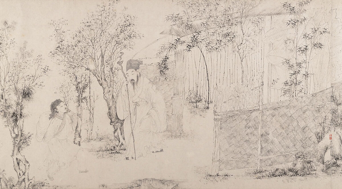 Paragons of Loyalty and Filial Piety, Wang Shanggong (Chinese, active 16th century), Handscroll; ink on paper, China 