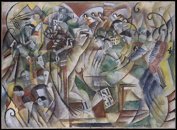 Athletic Contest, Max Weber (American (born Russia), Bialystok 1881–1961 Great Neck, New York), Oil on canvas 