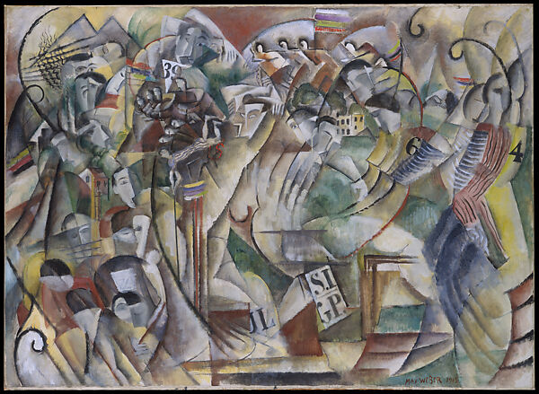 Athletic Contest, Max Weber  American, born Russia, Oil on canvas