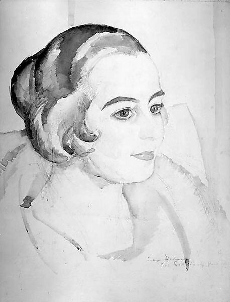 Sonia Delaunay, Boris Solotareff (American (born Romania), Bendare 1889–1966 New York), Watercolor and black chalk on paper 