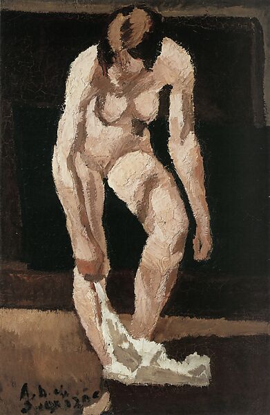 Model Dressing, André-Dunoyer de Segonzac (French, Boussy-Saint-Antoine 1884–1974 Paris), Oil on canvas 