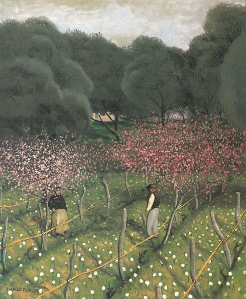 Flowering Peach Trees, Provence, Félix Vallotton (Swiss, Lausanne 1865–1925 Paris), Oil on canvas 