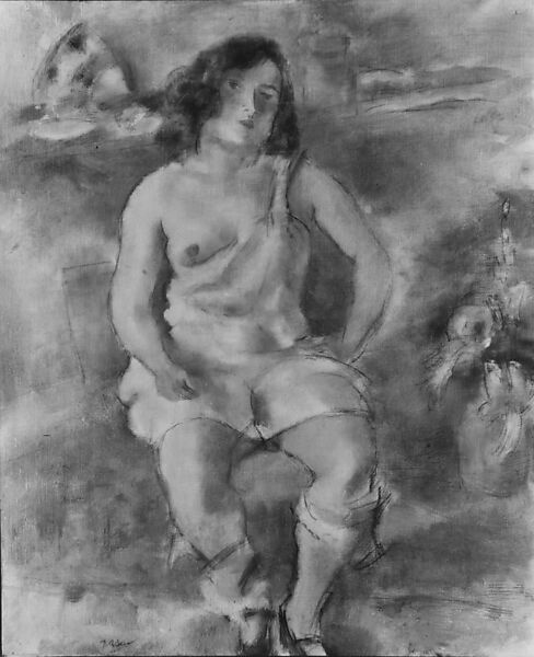 Seated Model, Jules Pascin (American (born Bulgaria), Vidin 1885–1930 Paris), Oil on canvas