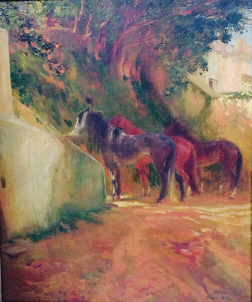 Horses, Paul-Albert Besnard (French, Paris 1849–1934 Paris), Oil on canvas 