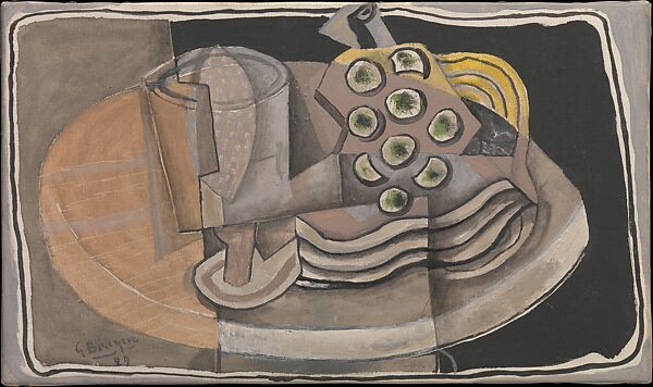 Still Life, Georges Braque (French, Argenteuil 1882–1963 Paris), Oil on canvas 
