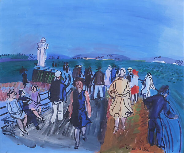 The Lighthouse at Honfleur, Raoul Dufy (French, Le Havre 1877–1953 Forcalquier), Oil on canvas 