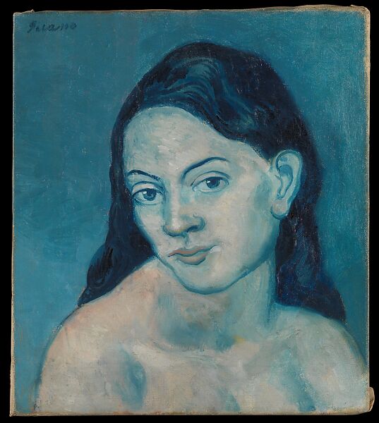 Head of a Woman, Pablo Picasso (Spanish, Malaga 1881–1973 Mougins, France), Oil on canvas 