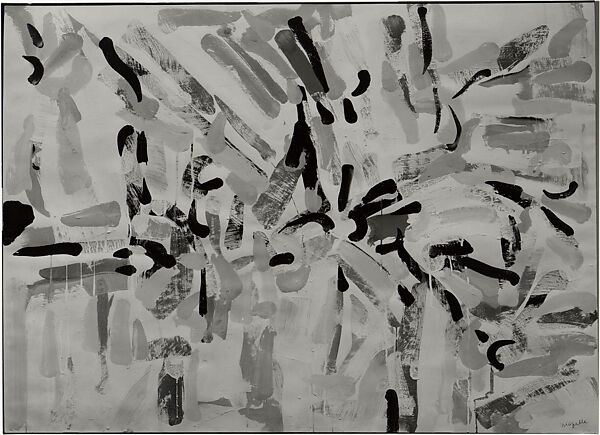 Abstraction, Jean-Paul Riopelle (Canadian, Montreal 1923–2002 Isle-aux-Grues), Gouache on illustration board 