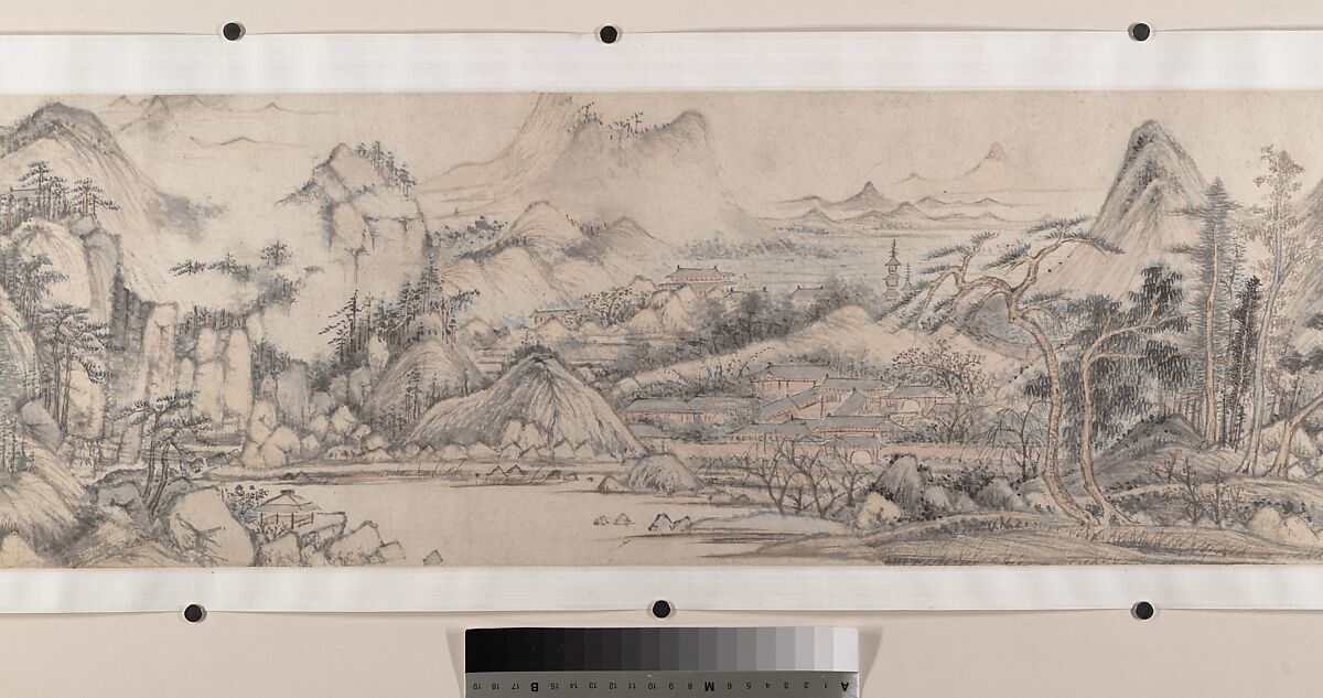Streams and Mountains without End, Zhao Zuo (Chinese, ca. 1570–after 1630), Handscroll; ink and color on paper, China