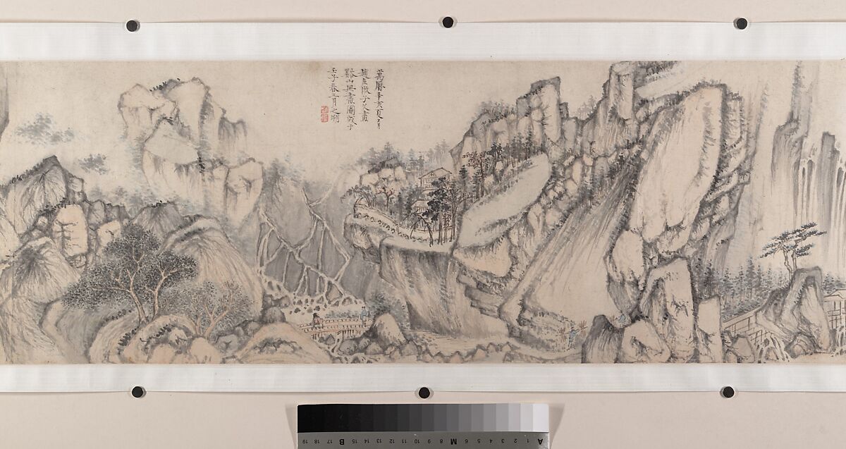 Streams and Mountains without End, Zhao Zuo (Chinese, ca. 1570–after 1630), Handscroll; ink and color on paper, China