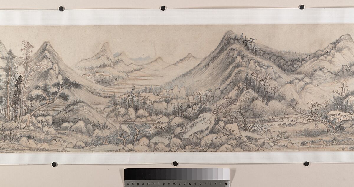 Streams and Mountains without End, Zhao Zuo (Chinese, ca. 1570–after 1630), Handscroll; ink and color on paper, China