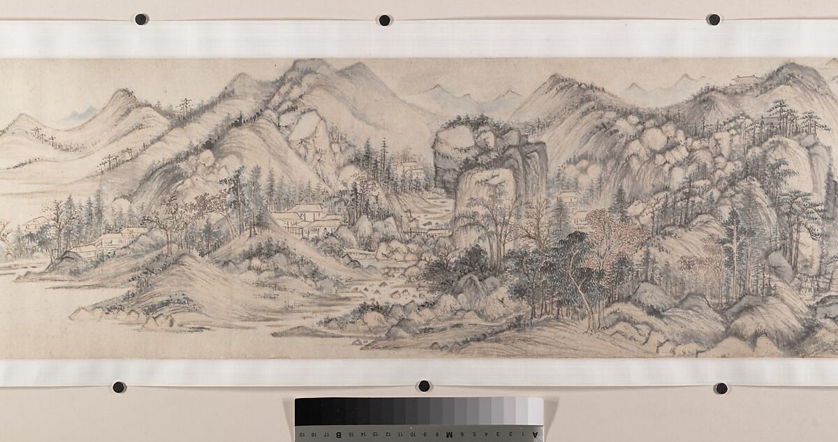 Streams and Mountains without End, Zhao Zuo (Chinese, ca. 1570–after 1630), Handscroll; ink and color on paper, China