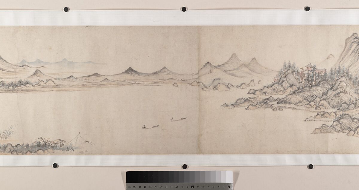 Streams and Mountains without End, Zhao Zuo (Chinese, ca. 1570–after 1630), Handscroll; ink and color on paper, China