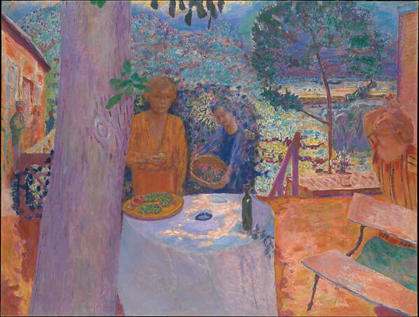 The Terrace at Vernonnet, Pierre Bonnard  French, Oil on canvas