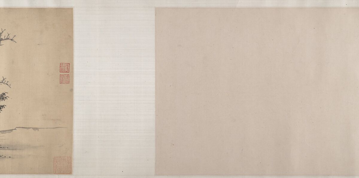 Illustration of Su Shi’s “Second Rhapsody on Red Cliff”, Zhang Ruitu (Chinese, 1570–1641), Handscroll; ink on satin, China