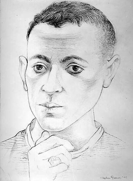 Self-Portrait, Stephen Greene (American, New York 1917–1999 Valley Cottage, New York), Graphite on paper 