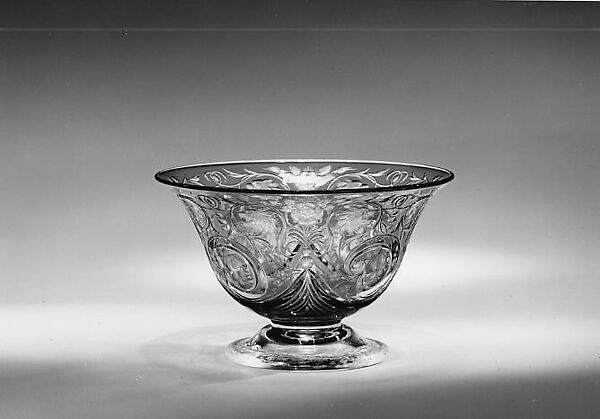 Bowl, Corning Glass Works, Steuben Division (Corning, New York), Glass 
