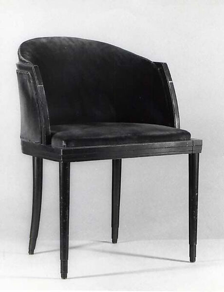 Chair, Jules Bouy (American (born France), 1872–1937), Wood and velvet 