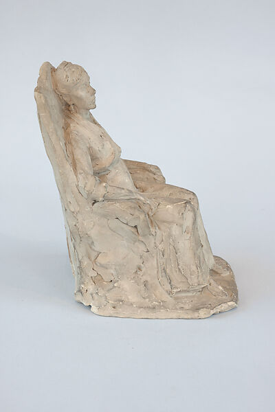Lachaise's Mother Resting (Marie Lachaise in Armchair), Gaston Lachaise (American (born France) Paris 1882–1935 New York), Plaster