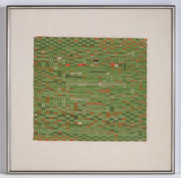 Pasture, Anni Albers (American (born Germany), Berlin 1899–1994 Orange, Connecticut), Mercerized cotton