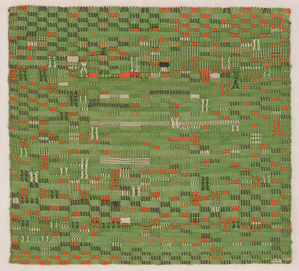 Pasture, Anni Albers (American (born Germany), Berlin 1899–1994 Orange, Connecticut), Mercerized cotton 