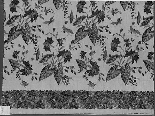 "Bangkok" Textile, Everfast Fabrics, Inc., Screen-printed cotton and linen 
