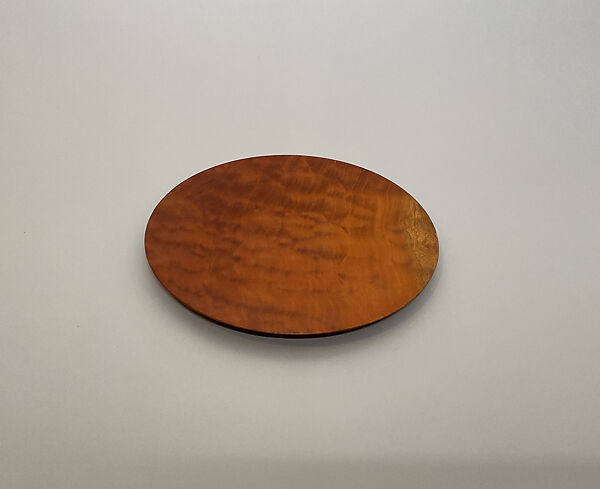 Platter, James Prestini (American, Waterford, Connecticut 1908–1993 Berkeley, California), Mottled Honduras Mahogany 