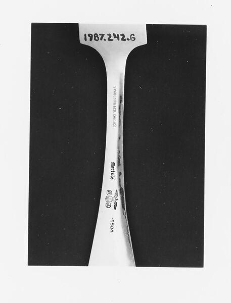 Fork, Designed by George Washington Maher (1864–1926), Silver, silver gilt, American