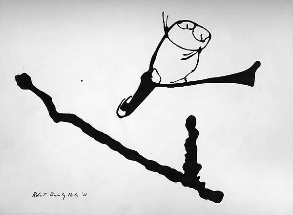 Obstacle Race, Robert Beverly Hale (American, born Boston, Massachusetts 1901–1985 Newburyport, Massachusetts), Brush and black ink on paper 
