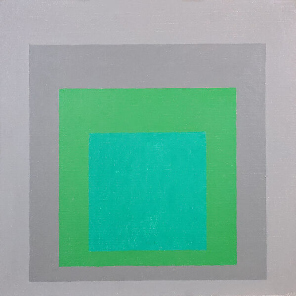 Homage to the Square: Green Promise, Josef Albers (American (born Germany), Bottrop 1888–1976 New Haven, Connecticut), Oil on Masonite 
