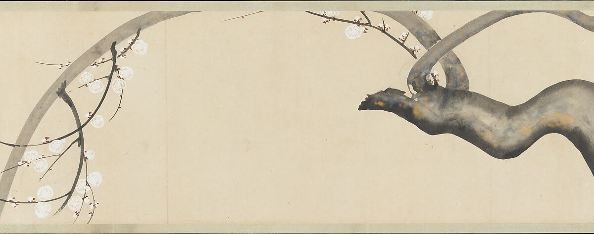 Flowers of the Four Seasons, After Sakai Hōitsu (Japanese, 1761–1828), Handscroll; ink and color on paper, Japan