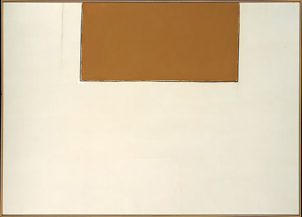Open No. 35: In Raw Umber on Sized Canvas, Robert Motherwell (American, Aberdeen, Washington 1915–1991 Provincetown, Massachusetts), Polymer paint and charcoal on canvas 