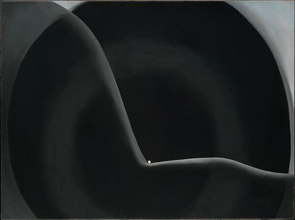 Black Abstraction, Georgia O&#39;Keeffe (American, Sun Prairie, Wisconsin 1887–1986 Santa Fe, New Mexico), Oil on canvas 