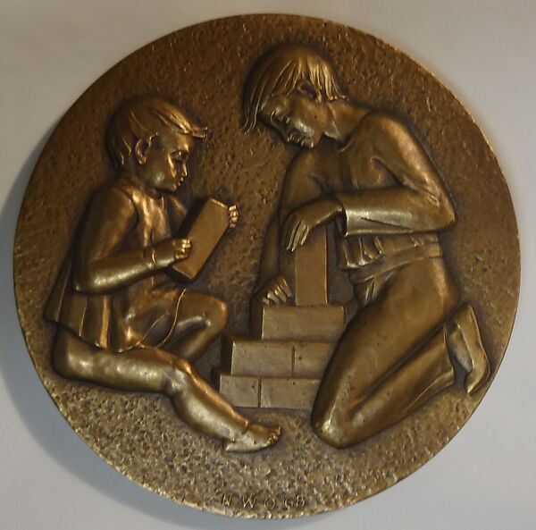 Children, Hope of the World, Nina Winkel (American (born Germany), Borken 1905–1990 Plattsburgh, New York), Bronze 