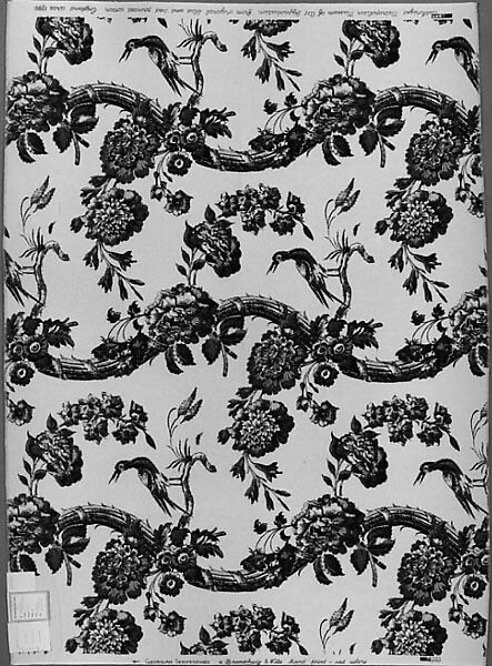 "Georgian Serpentines" Textile, Silk-screened cotton 