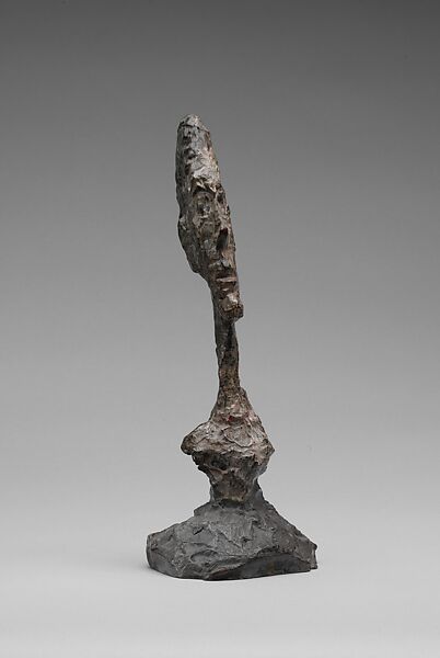 Head of Diego, Alberto Giacometti (Swiss, Borgonovo 1901–1966 Chur), Painted bronze 