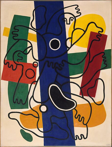 Divers, Blue and Black, Fernand Léger (French, Argentan 1881–1955 Gif-sur-Yvette), Oil on canvas 